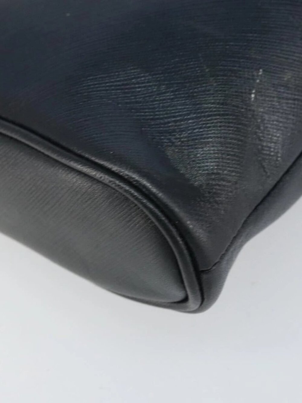 Christian Dior Shoulder Bag Leather Navy Gold Auth bs33276 - Picture 2 of 15